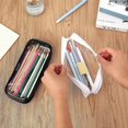 thumbnail image 3 of 4Pcs Large Clear Pencil Case, Travel Cosmetics Bag See Through Pencil Case Transparent Pen Case for School Pencil Pouch with Zipper, 3 of 5
