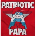 thumbnail image 2 of USA American Patriotic Papa Smurf Men Big & Tall Zip Hoodie Brisco Brands 3X, 2 of 5