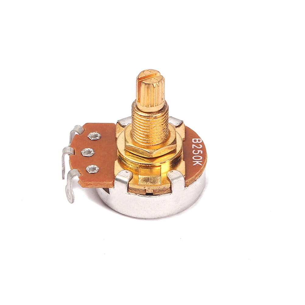 Audiopotentiometers Guitar Full Size Pots B250k Long Knurled Split