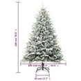thumbnail image 2 of vidaXL Artificial Christmas Tree LED&Ball Set&Flocked Snow Decoration PVC&PE, 2 of 10