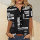 thumbnail image 1 of Pntutb camisas para mujer verano Casual algodón Lino manga corta camiseta suelta ajuste botón abajo solapa camisetas blusas casuales Pntutb Pntutb-3940, 1 of 4
