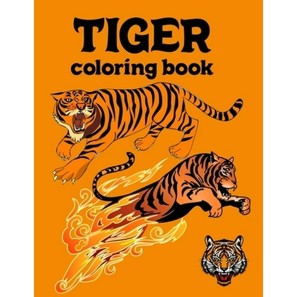 Download Tiger Coloring Book Great Jumbo Coloring Book Gift For Kids Adult Boys And G Walmart Com Walmart Com