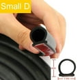 thumbnail image 5 of Universal Weatherstrip Small D-Shape Car Door Rubber Weather Seal Hollow Strip, 5 of 9