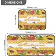 thumbnail image 2 of SKYSONIC Autumn Sunflowers Bees Kitchen Rugs 2 Pieces, Fall Floral Berry Floor Mat Room Area Rug Washable Carpet Perfect for Living Room Bedroom Entryway, 2 of 7