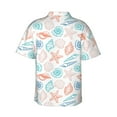 thumbnail image 3 of Daiia Colorful Seashells1 Hawaiian Shirt for Men Gentle Cotton Regular Short Sleeve Casual-3X-Large, 3 of 9