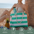 thumbnail image 5 of DAKIMOE Beach Bags For Women - Large Beach Tote Bags with Zipper Waterproof Sandproof Swim Pool Beach Bag Large Tote, 5 of 8