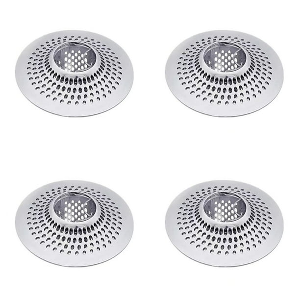4X Desagüe de Ducha Colector de Cabello Desagüe Emergente Colador de Cabello Trampa para el Cabello Tapón de Desagüe de la Bañera Tapa de Desagüe Desagüe del Lavabo del Baño