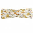 thumbnail image 1 of Floral Headband, Autumn Field Gardening Bedding Plants Cottage Yard Fall Foliage Hand Drawn Motif, Elastic and Soft Women's Bandana for Sports and Everyday Use, Grey Red Coconut, by Ambesonne, 1 of 3