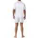 thumbnail image 3 of INSPIRAR CHIC Conjuntos de Pijamas de Satén para Hombres de Manga Corta Verano 2 Piezas Ropa de Casa Ropa de Dormir Pijamas S Blanca, 3 of 7
