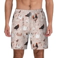 thumbnail image 3 of Uemuo Funny Chicken Pattern Mens Swim Trunks Quick Dry Board Shorts with Mesh Lining, Stretch Beach Shorts Quick Dry No-Chafing Board Shorts-Small, 3 of 9