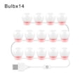 thumbnail image 1 of LED Makeup Mirror Light Full Backlit Mirror USB Table Mirror with Light 6 10 14Bulbs Lights ,Widely Use, 1 of 7