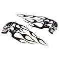 thumbnail image 4 of Black 34.2 x 12.8cm Flame Decals Stickers Gas Tank Motorcycle Custom, 4 of 8