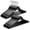 Black, variant on 30-Pack Red Cedar Wooden Hangers, Clothes Hangers for Closet, Wood Coat Hanger with Smooth Cut Notches, 360° Swivel Hook