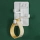 thumbnail image 1 of Ganchos para colgar creativos ganchos giratorios de cuatro eslabones, toallero de viscosa resistente, estante de pared para baño, gancho adhesivo perforante y sin dejar rastro., 1 of 2