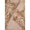 thumbnail image 2 of Andrea Schiavone 13x18 Black Ornate Wood Framed Double Matted Museum Art Print Titled - Two Seated Male Figures Within Spandrels (16th Century), 2 of 5