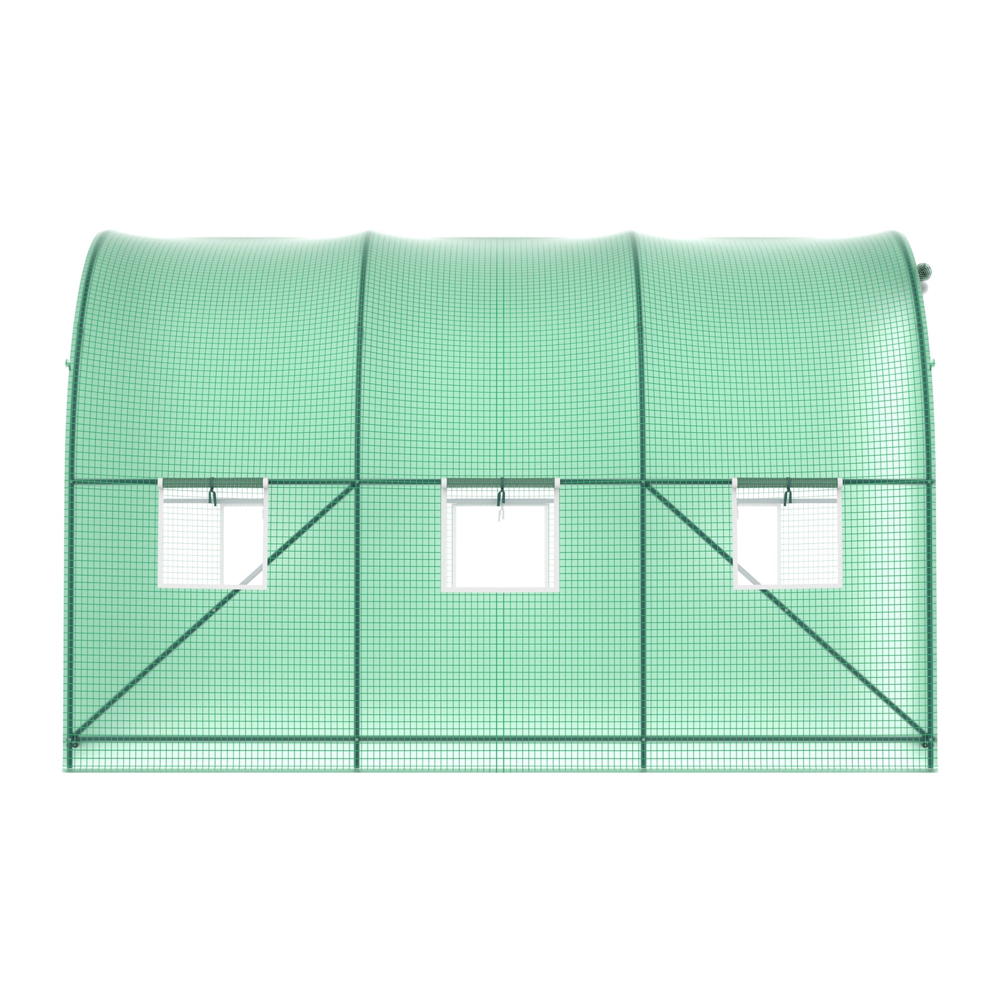 GOJOOASIS 10x7x7 FT Walk-in Tunnel Heavy Duty Greenhouse Plastic Plant Warm House