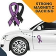 thumbnail image 7 of Magnet Me Up Support Pancreatic and Leiomyosarcoma Cancer Fighter Purple Ribbon Magnet Decal, 3.5x7 In, Vinyl Automotive Magnet, 7 of 7