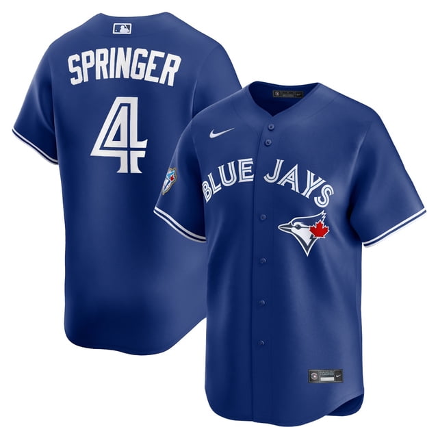 Chandail Réplique Alternatif pour Hommes des Toronto Blue Jays Nike 50e Anniversaire George Springer - Royal