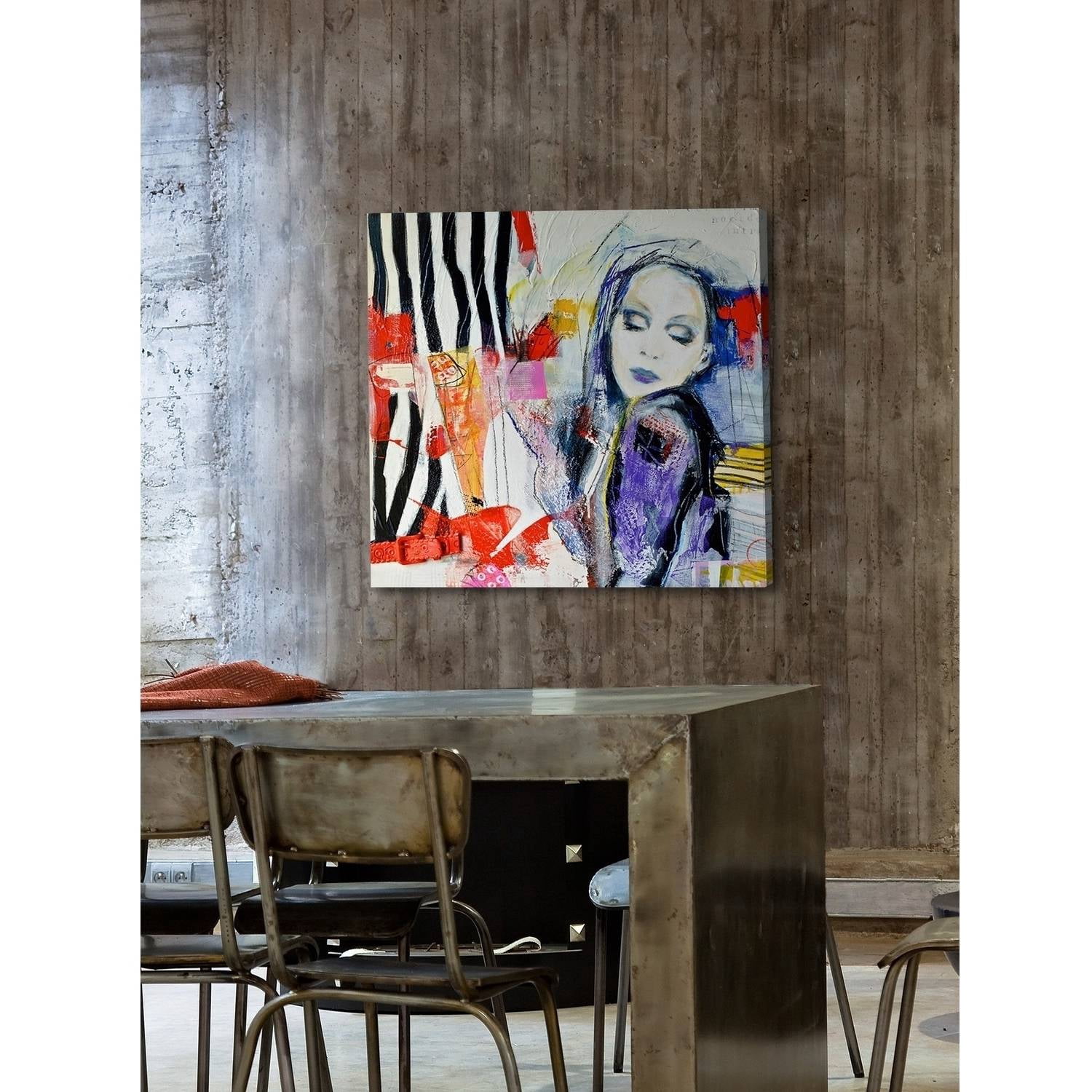 "Upside down Inside Out" Painting Print on Wrapped Canvas
