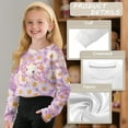 thumbnail image 6 of Xoenoiee Axolotl Daisy Flower Print Girls Sweatshirt Cropped Pullover Lightweight Casual Long Sleeve Fall Clothes Outfits, 9-10 Years, 6 of 7