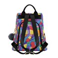 thumbnail image 2 of FORMRS Women's Travel Backpack Purse Anti-Theft Hidden Pockets Casual Shoulder Bag, Yellow Wavy Plaid, 2 of 7