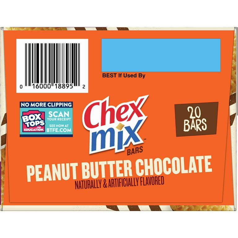 Chex Mix Treat Bars, Peanut Butter Chocolate, Crunchy Snack Bars