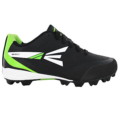 SIZES 6.5 TO 9M EASTON MENS/BOYS BASEBALL CLEATS BLACK AND GREEN 