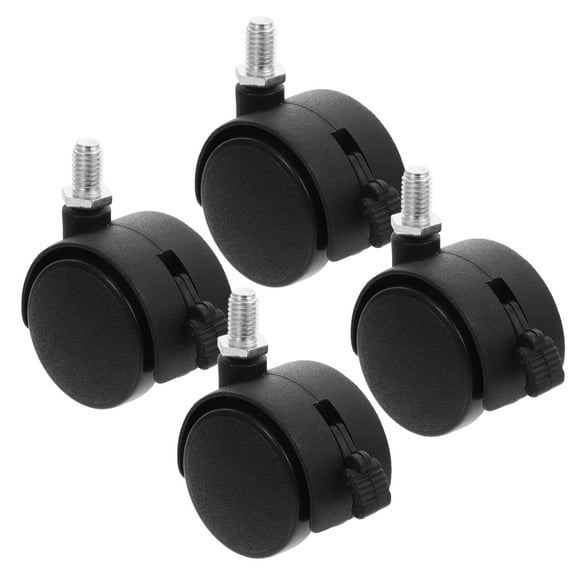 KAKOWELY 4 Pcs Roue de Remplacement pour Roulettes Roue de Chaise de Bureau Roue de Roulettes de Chaise de Jeu pour Chaise,2.48"X1.97"X1.5"