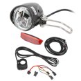 thumbnail image 1 of Electric Bike Headlight Tail Light Sets, Double Switch Front Rear Warning Lights Kit 4 LED Beads ABS Material  For Cycling, 1 of 8