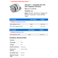 thumbnail image 2 of Alternator 1 - Compatible with 1999 - 2001 Freightliner FC80 Base 2000, 2 of 2