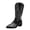 Black, variant on Women's Cowboy Boot Cowgirl Boots for Women Embroidered Pointed Toe Low Heel Fashion Western Mid Calf Boot