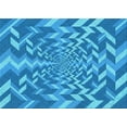 thumbnail image 1 of Ahgly Company Indoor Rectangle Patterned Blue Dress Blue Area Rugs, 7' x 9', 1 of 6