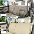 thumbnail image 4 of For 2017-2022 Honda CR-V LX | EX | EX-L FH Group PU Leather Custom Fit Car Seat Covers Water Resistant Rear Set - Solid Beige, 4 of 4