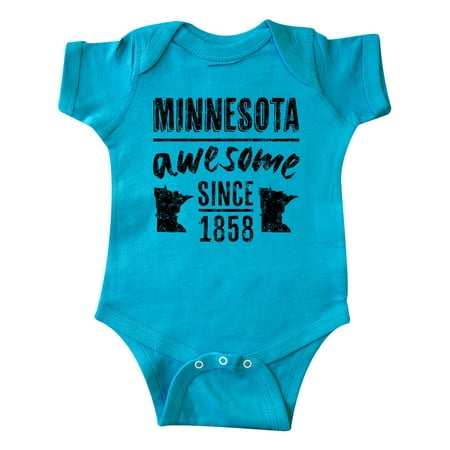 

Inktastic Minnesota Awesome Since 1858 Gift Baby Boy or Baby Girl Bodysuit