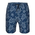 thumbnail image 3 of Salouo Sea Turtle Pattern Swim Trunks for Men,Men's Hawaiian Bathing Suit Swimsuits Quick Dry Swimming Board Shorts Beach Shorts with Pockets-X-Large, 3 of 6