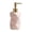 Pink, variant on DQQ153 Simple Ceramic Lotion Pump Bottle 300ml Bathroom Shower Gel Soap Dispenser