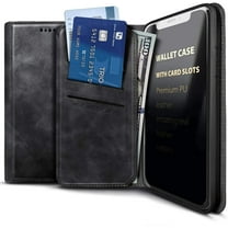 Nagebee Wallet Phone Case for Samsung Galaxy A51, Premium PU Leather Folio Flip Pouch Credit Card ID Holder with Kickstand Feature, Magnetic Closure Folding Protective Cover (Black)