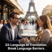Smart AI Glasses – AI Interpretation Smart Glasses with Real-Time 33-Language Translation, Photochromic Lenses, Touch Controls, for Travel, Driving, Cycling