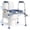 Dark Blue, variant on TRUSTWARMTH Toilet Seat Risers for Seniors, FSA HSA Eligible 450lb Raised Toilet Seat with Handles, Adjustable Width & Height, Tool-Free Assembly, Fit Any Toilet, Dark Blue