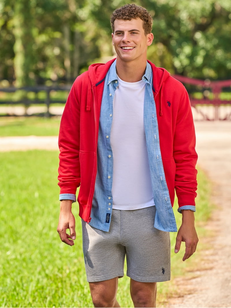 U.S. Polo Assn. Men's Everyday Full Zip Fleece Hoodie - Walmart.com