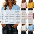 thumbnail image 4 of Cilsoka Oversized T Shirts for Women V Neck Linen Long Sleeve Shirts Side Button Solid Loose Casual Pullover Tops, 4 of 4