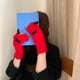 thumbnail image 4 of Guantes elegantes de lana tejidos con lazo para otoño e invierno, con pantalla táctil, cálidos y con fugas para climas fríos, 4 of 6