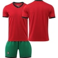 thumbnail image 1 of 2024 camiseta de la Copa de Europa uniforme de fútbol alemán personalizado No. 8 Kroos equipo nacional uniforme de entrenamiento para adultos y niños nuevoVersión en blanco de casa de Portugal, 1 of 3