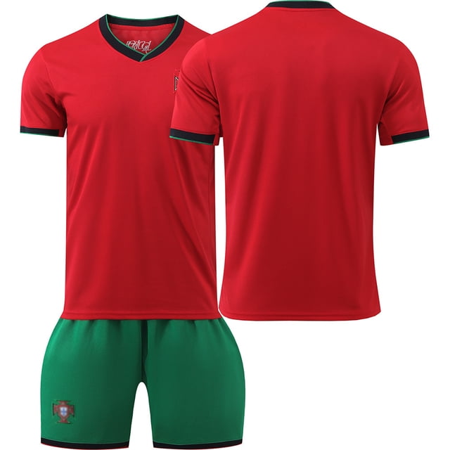 2024 camiseta de la Copa de Europa uniforme de fútbol alemán personalizado No. 8 Kroos equipo nacional uniforme de entrenamiento para adultos y niños nuevoVersión en blanco de casa de Portugal