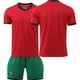 thumbnail image 1 of 2024 camiseta de la Copa de Europa uniforme de fútbol alemán personalizado No. 8 Kroos equipo nacional uniforme de entrenamiento para adultos y niños nuevoVersión en blanco de casa de Portugal, 1 of 3
