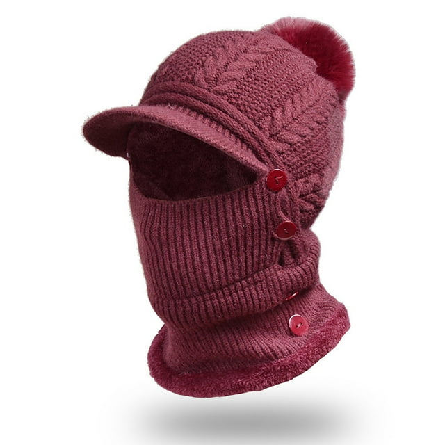 Berets Winter Women Knitted Pullover Warmth Ear Protection Wool Sweater Hat Hat Berets