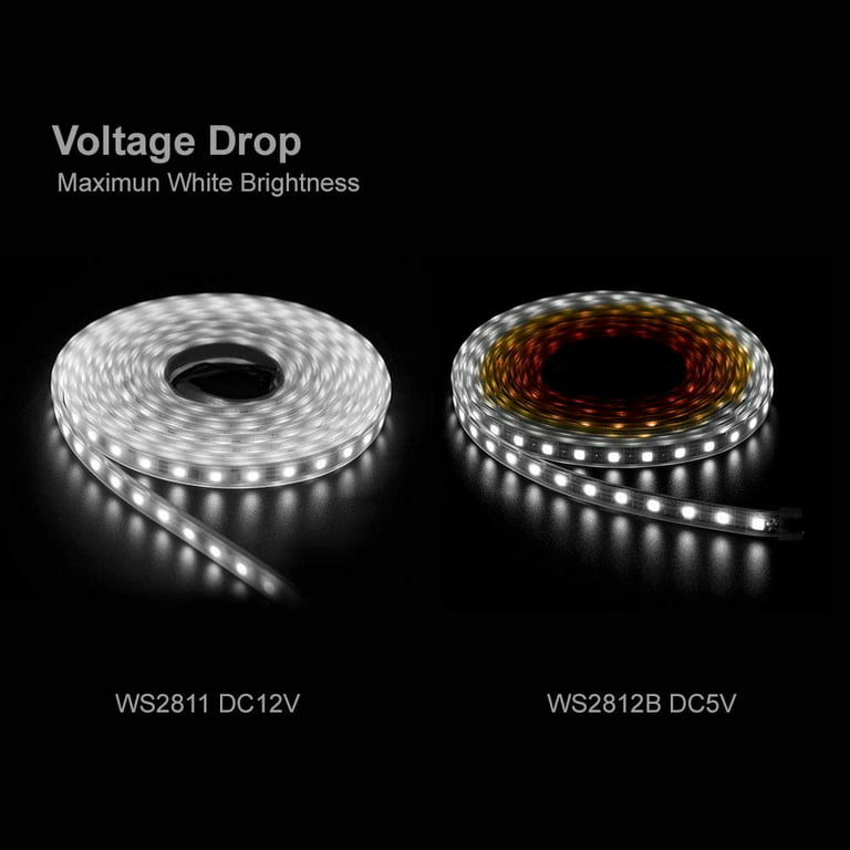 WS2812 DC12V 60LEDs/m Smart Addressable RGB Dream Color LED Strip