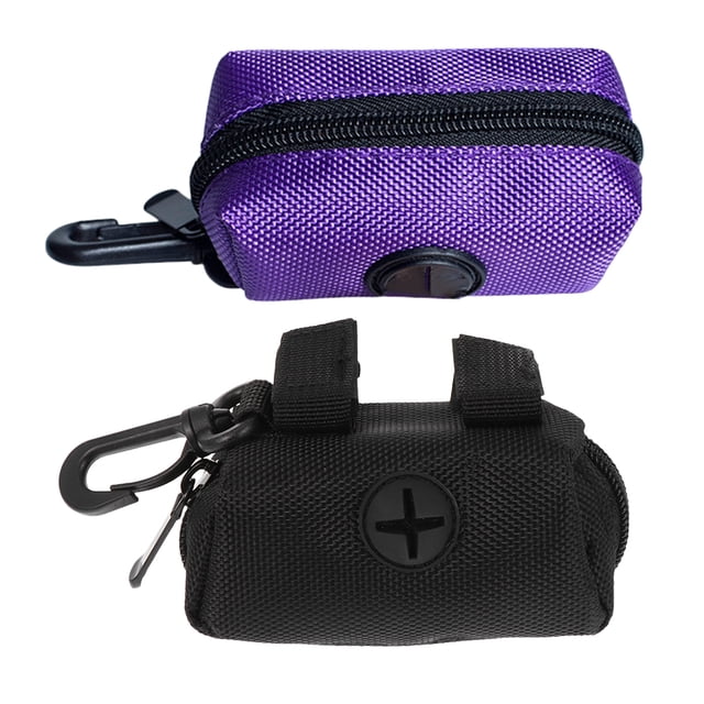 Pet Waste Bag Dispenser in Assorted Color Made of Oxford Cloth Lightweight and Portable for Easy Carrying 2pcs