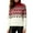 Red, variant on Women's Pullover Knit Sweater Turtleneck Long Sleeve Geometric Color Block Top, Fall Fashion Design, Warm Winter Sweater for Casual Wear,Blue S