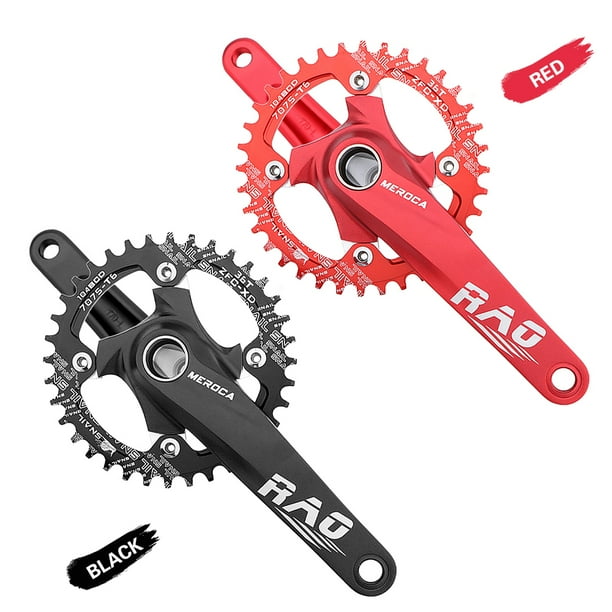 MEROCA Mountain Bike Right Left Crank Arms Single Crank Ring Bottom Bracket Set 170MM 104BCD Aluminum Alloy Bike Crankset for 8 9 10 11 12 Speed Walmart